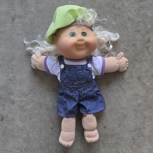 CABBAGE PATCH KIDS 15" Doll Green Eyes Blonde Hair